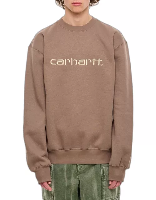 Carhartt WIP Cotton Sweatshirt Brown