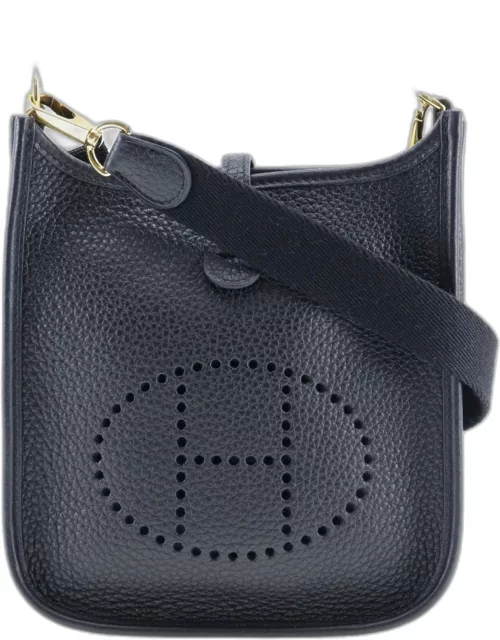 HERMES Evelyne TPM Shoulder Bag Amazon Taurillon Clemence Made in France 2020 Black/Gold Hardware Y Crossbody Snap Button EvelyneTPM Women'