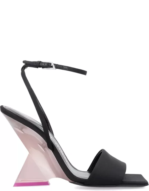 The Attico Cheope Black And Pink Sandal