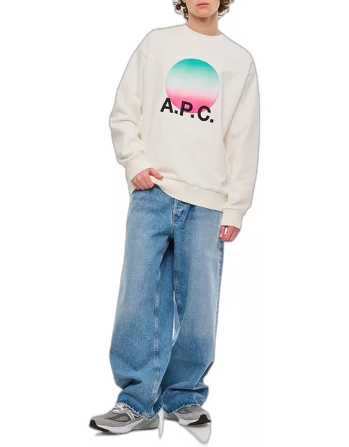 A.P.C. Sunset Crewneck Cotton Sweatshirt