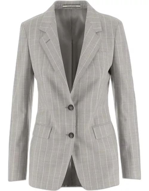 Tagliatore Wool And Silk Single-breasted Jacket