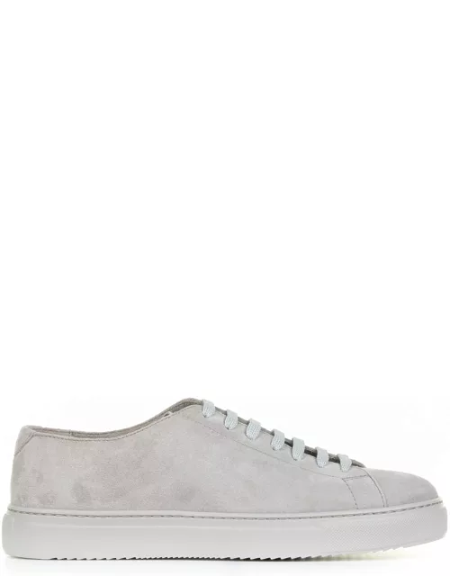 Doucal's Gray Suede Sneaker