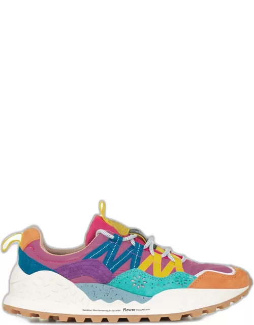 Flower Mountain Multicolored Washi Sneakers In Suede And Nylon