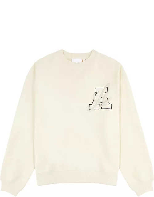 Axel Arigato Hart Logo-embroidered Cotton Sweatshirt - Beige