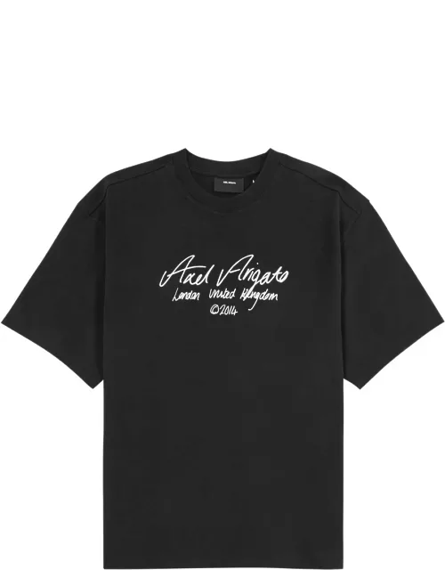 Axel Arigato Logo-print Cotton T-shirt - Black