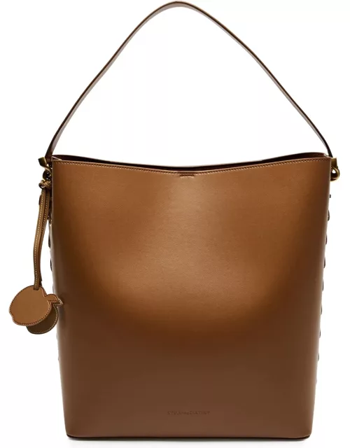 Stella Mccartney Lace-up Faux Leather Tote - Tan