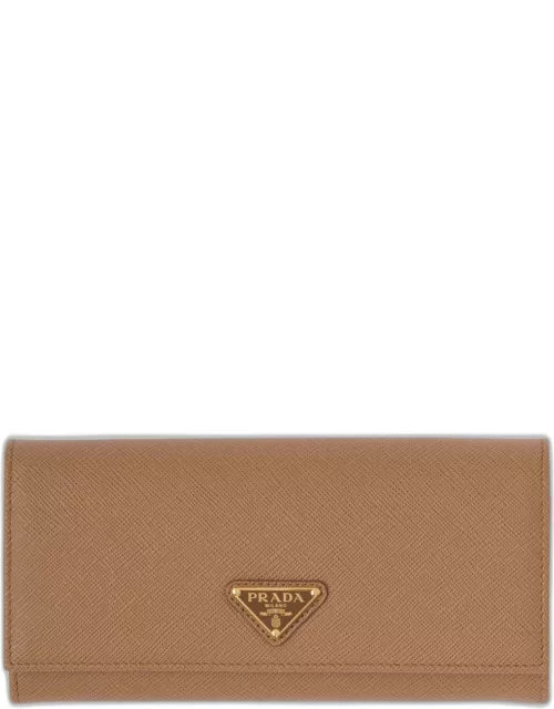Envelope Flap Leather Slim Wallet