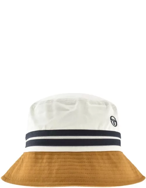 Sergio Tacchini Logo Bucket Hat White