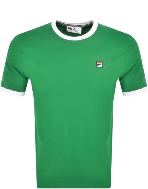Fila Vintage Marconi Ringer T Shirt Green
