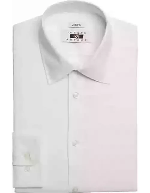 Joseph Abboud Men's Modern Fit Solid White Dress Shirt White Solid