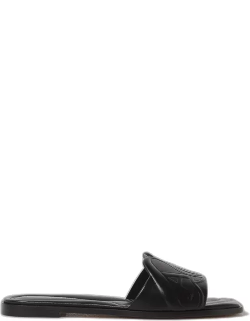 Flat Sandals ALEXANDER MCQUEEN Woman colour Black