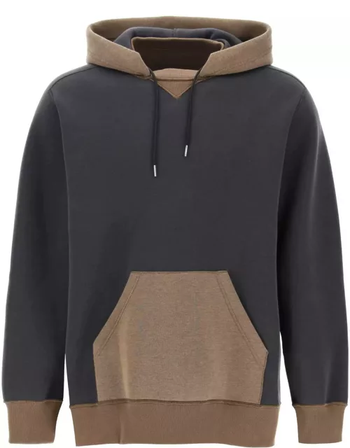 SACAI hooded sweatshirt with reverse