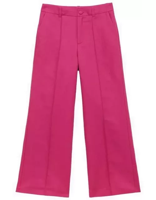 Pink linen and cotton trouser