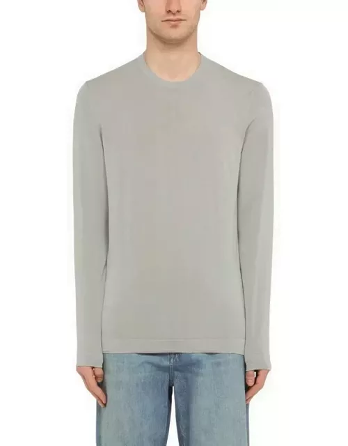Grey cotton crewneck sweater