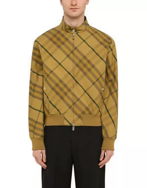 Cedar yellow check pattern jacket in cotton