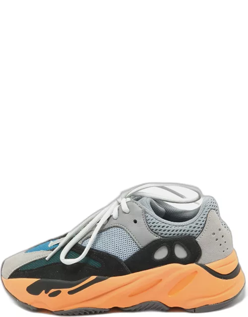 Yeezy x Adidas Multicolor Suede and Mesh Boost 700 Wash Orange Sneaker