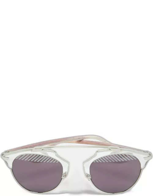 Dior Purple/Silver So Real Round Sunglasse