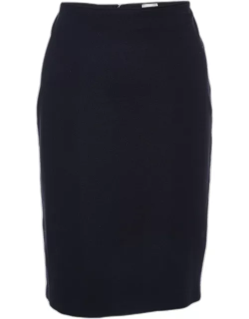 Armani Collezioni Black Knit Pencil Skirt