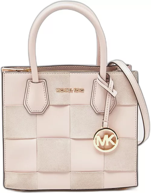 Michael Kors Light Pink Leather and Suede Mercer Tote