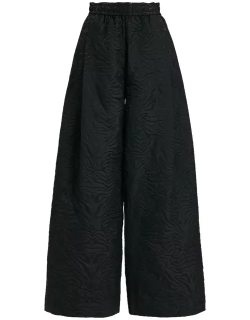 ESSENTIEL ANTWERP Etree Jacquard Zebra Trousers - Black