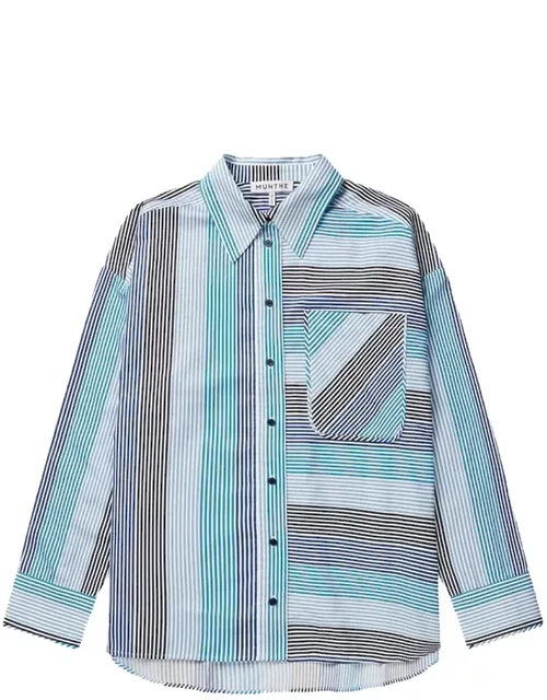MUNTHE Matrimi Striped Shirt - Blue