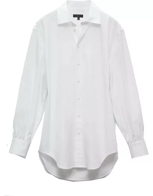 RAG & BONE Ellison Cotton Poplin Shirt - White