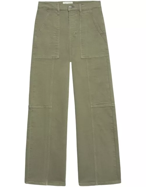 Rails Getty Crop Utility Jeans - Washed Olive
