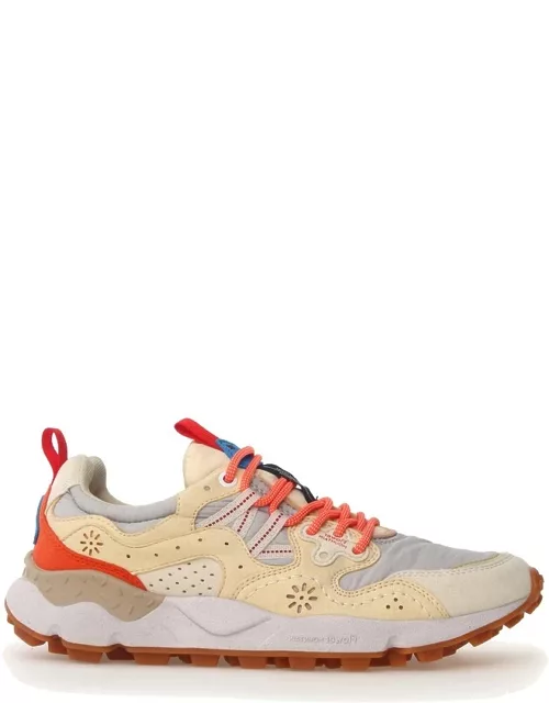 FLOWER MOUNTAIN Yamano 3 Trainers - Beige & Red