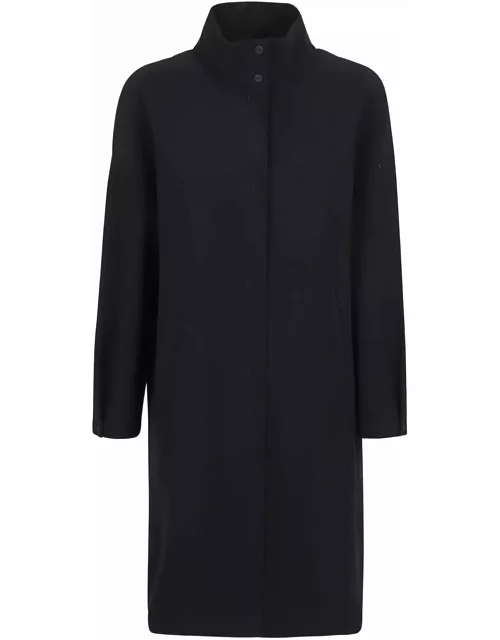 Herno High-neck Long Sleeved Coat