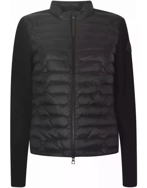 Moncler Padded Nylon And Knit Cardigan