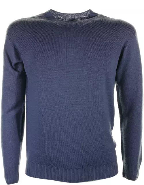 Seventy Blue Crew Neck Sweater
