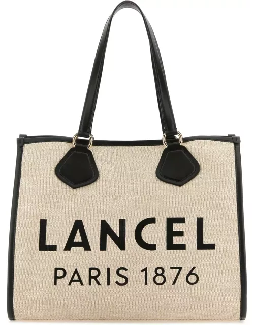 Lancel Multicolor Canvas Summer Shopping Bag