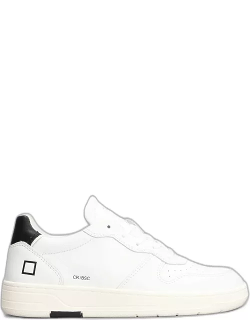 D.A.T.E. Court Basic Sneakers In White Leather