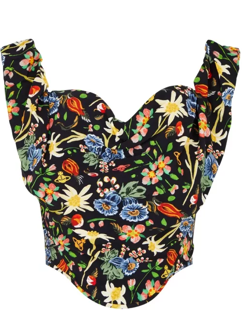 Vivienne Westwood Sunday Floral-print Corset top - Multicoloured - 42 (UK10 / S)