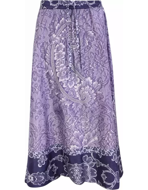 Pierre-Louis Mascia Midi Bresson Purple Skirt