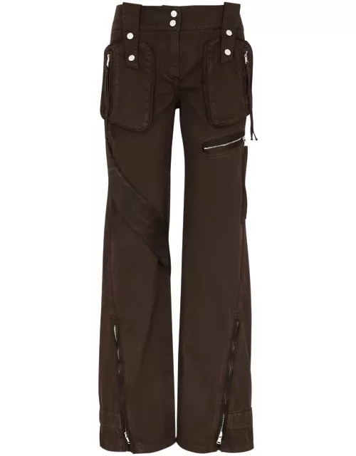 Blumarine Straight-leg Cargo Jeans - Dark Brown - 42 (UK10 / S)