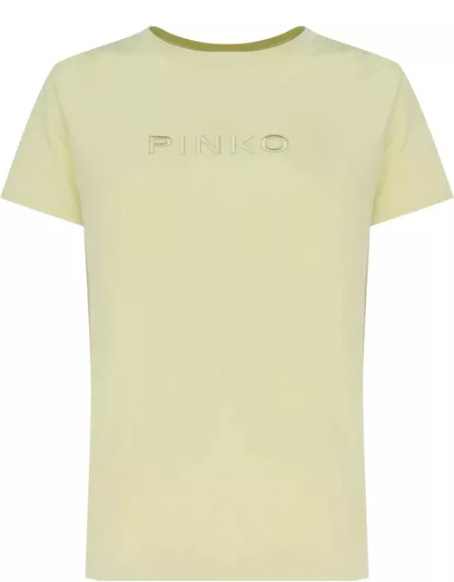 Pinko T-shirt With Logo Embroidery