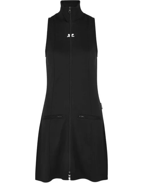 Courrèges Logo Jersey Mini Dress - Black - L (UK14 / L)