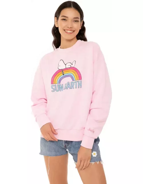 MC2 Saint Barth Snoopy Pink Sweatshirt Peanuts Special Edition