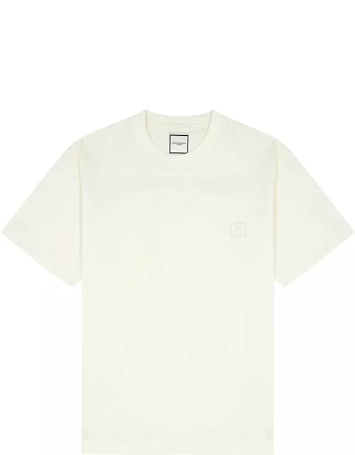 Wooyoungmi Logo-embroidered Cotton T-shirt - Ivory