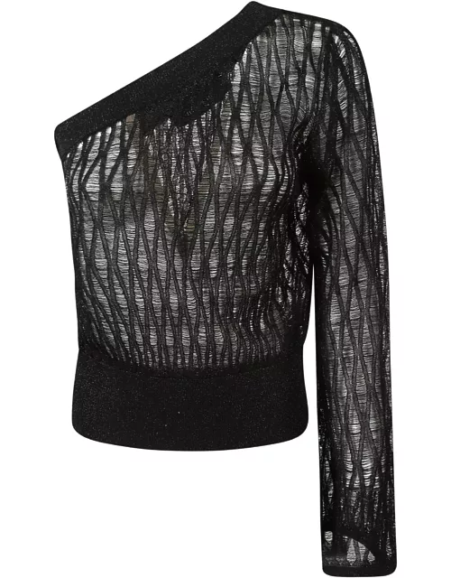 Federica Tosi One-shoulder See-through Top