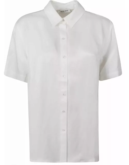 Anine Bing Short-sleeved Plain Shirt