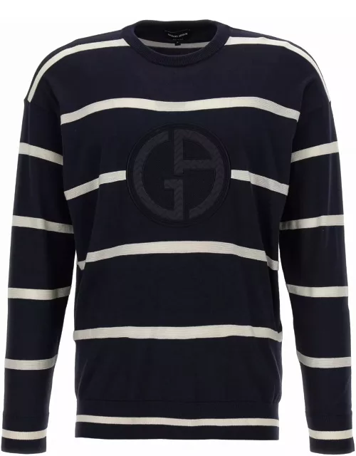 Giorgio Armani Logo Embroidery Sweater