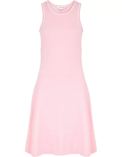Victoria Beckham Bouclé Cotton-blend Mini Dress - Light Purple - M (UK12 / M)