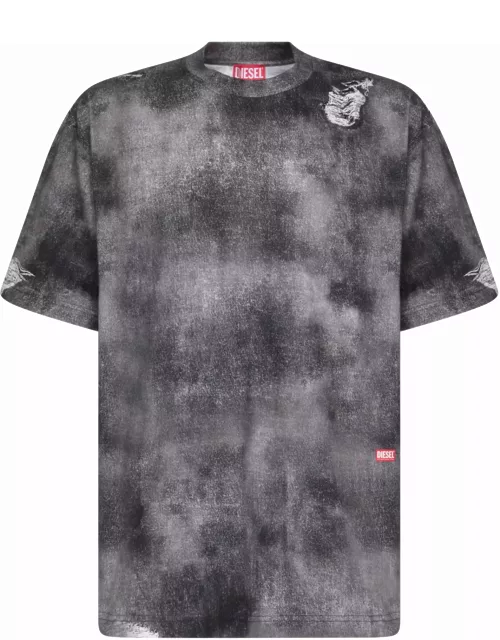 Diesel T-wash Black T-shirt