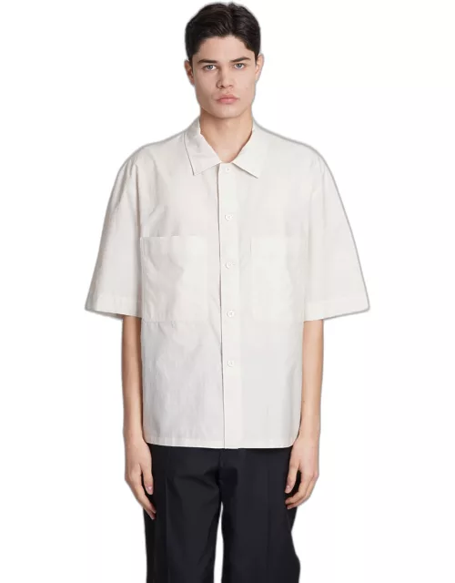 Lemaire Shirt In Beige Cotton