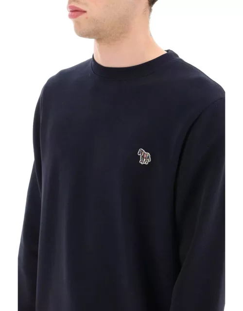 Paul Smith Zebra Logo Sweatshirt In Organic Cotton