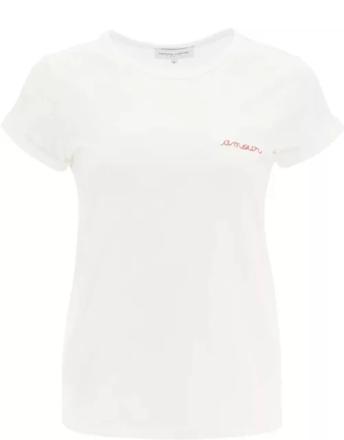 Maison Labiche Poitou T-shirt With Amour Embroidery