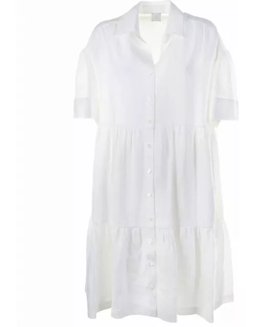Eleventy White Linen Dres