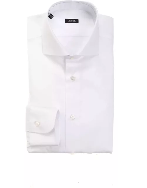 Barba Napoli White Long-sleeved Shirt